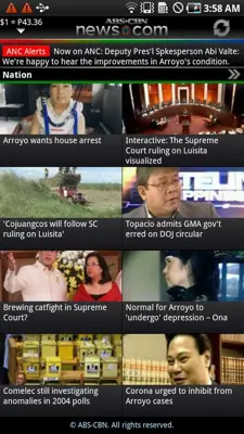 ABS-CBN News android App screenshot 2